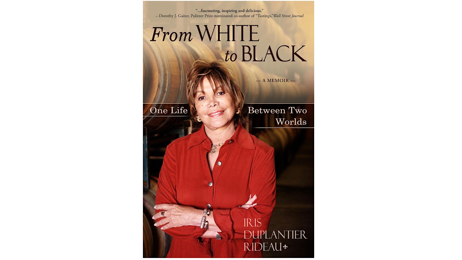 The cover of From White to Black: One Life Between Two Worlds, a memoir by Iris Rideau.